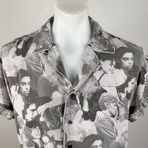 Lifted Anchors Iconic Celebrity Button Up Shirt Size Medium